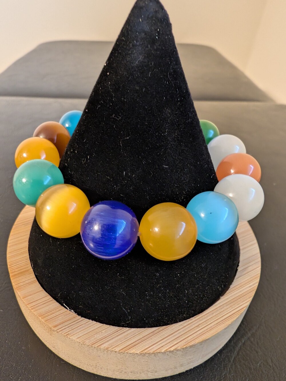 Colorful Beaded Statement Bracelet - Multicolor